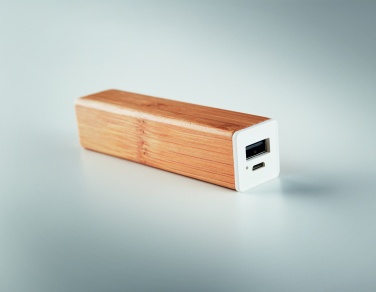 Logotrade liikelahja mainoslahja kuva: Bambu varavirtalähde 2200 mAh POWERBAM
