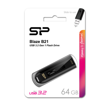 Logotrade mainoslahjat ja liikelahjat tuotekuva: Pendrive Silicon Power Blaze B21 3.1