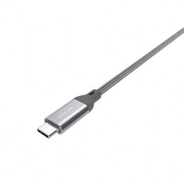 Logo trade mainoslahja kuva: Nailoninen tiedonsiirtokaapeli LK30 Type - C Quick Charge 3.0
