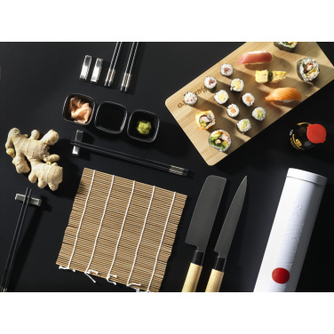 Logotrade mainoslahjat ja liikelahjat tuotekuva: Temaki Bamboo Sushi Tray lahjasetti