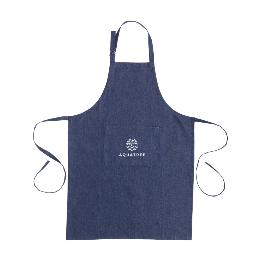 Logotrade mainostuote tuotekuva: Esiliina GRS Kierrätetty Denim (220 g/m²)