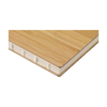 Logotrade mainostuote tuotekuva: Bamboo Journal Naked Spine Paper Notebook A5