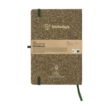 Logo trade mainoslahjat ja liikelahjat kuva: TeaGround korkkipaperi muistikirja A5