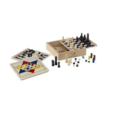 Logotrade liikelahja tuotekuva: WoodGame 5-in-1 -pelisetti
