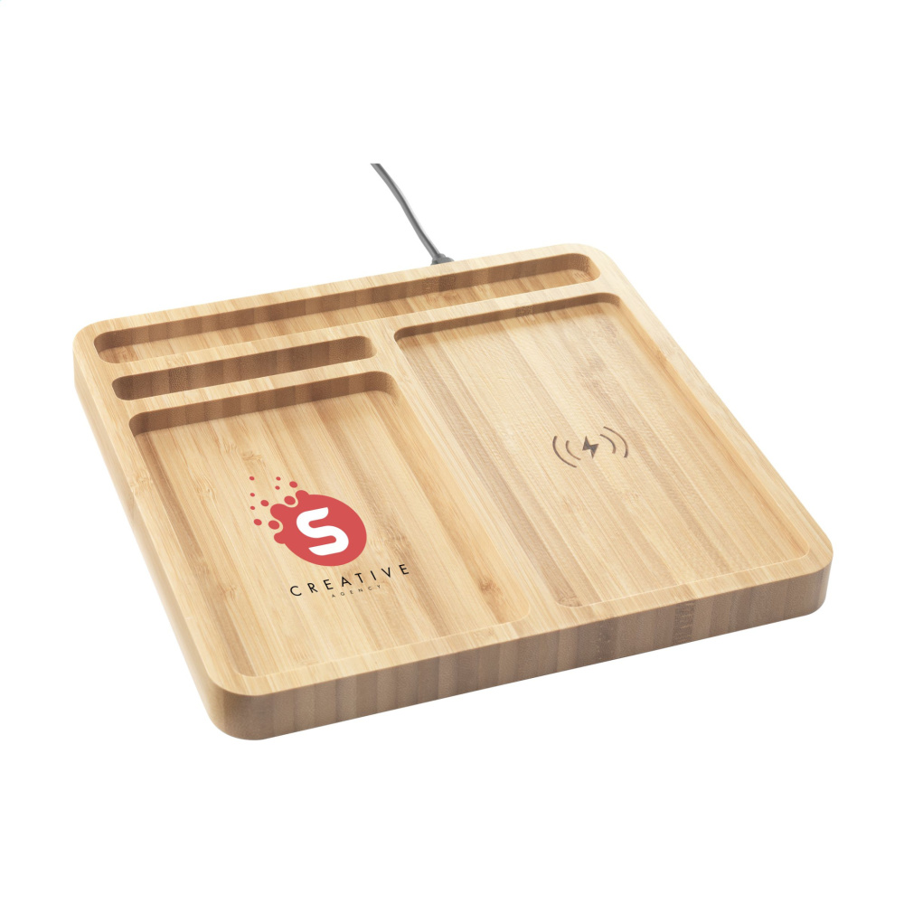 Logo trade mainoslahjat ja liikelahjat kuva: Bamboo Organizer laturi
