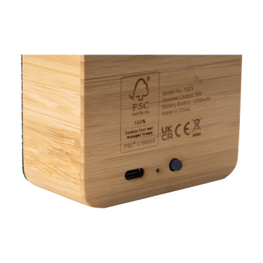 Logo trade mainoslahjat tuotekuva: Sonido 5W Bamboo langaton kaiutin