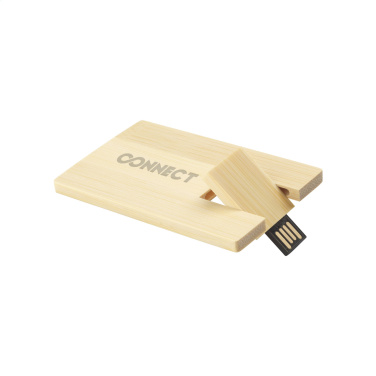Logo trade mainostuote kuva: Luottokortti USB Bamboo 8GB