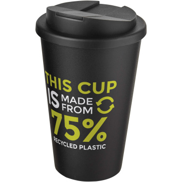 Logo trade mainoslahja ja liikelahja tuotekuva: Americano® Eco 350 ml kierrätysmuki läikkymättömällä kannella