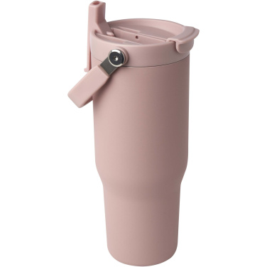 Logo trade liikelahjat mainoslahjat kuva: Bronx 900 ml:n RCS-sertifioidusta kierrätetystä ruostumattomasta teräksestä valmistettu kuparityhjiöeristetty juomamuki, jossa on kaksitoiminen kansi