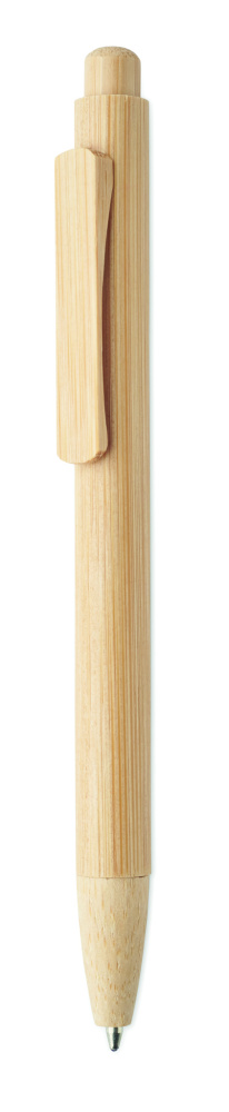 Logo trade mainoslahja ja liikelahja tuotekuva: Bamboo automaattinen kuulakynä