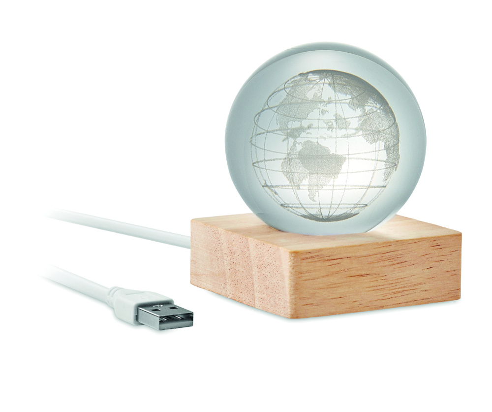 Logotrade liikelahja tuotekuva: LED-lasipallo