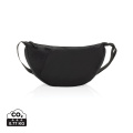Crescent XL AWARE™ RPET puolikuun muotoinen crossbody-laukku, musta