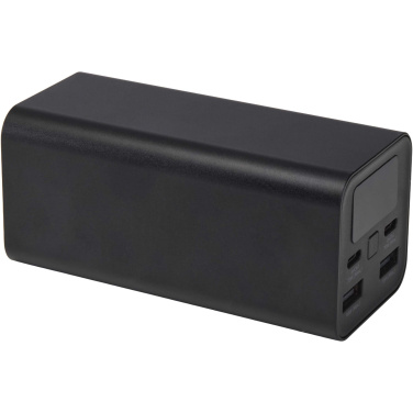 Logo trade liikelahja kuva: Acamar 20 000 mAh:n ja 70 W:n kannettavan tietokoneen varavirtalähde kierrätetystä alumiinista