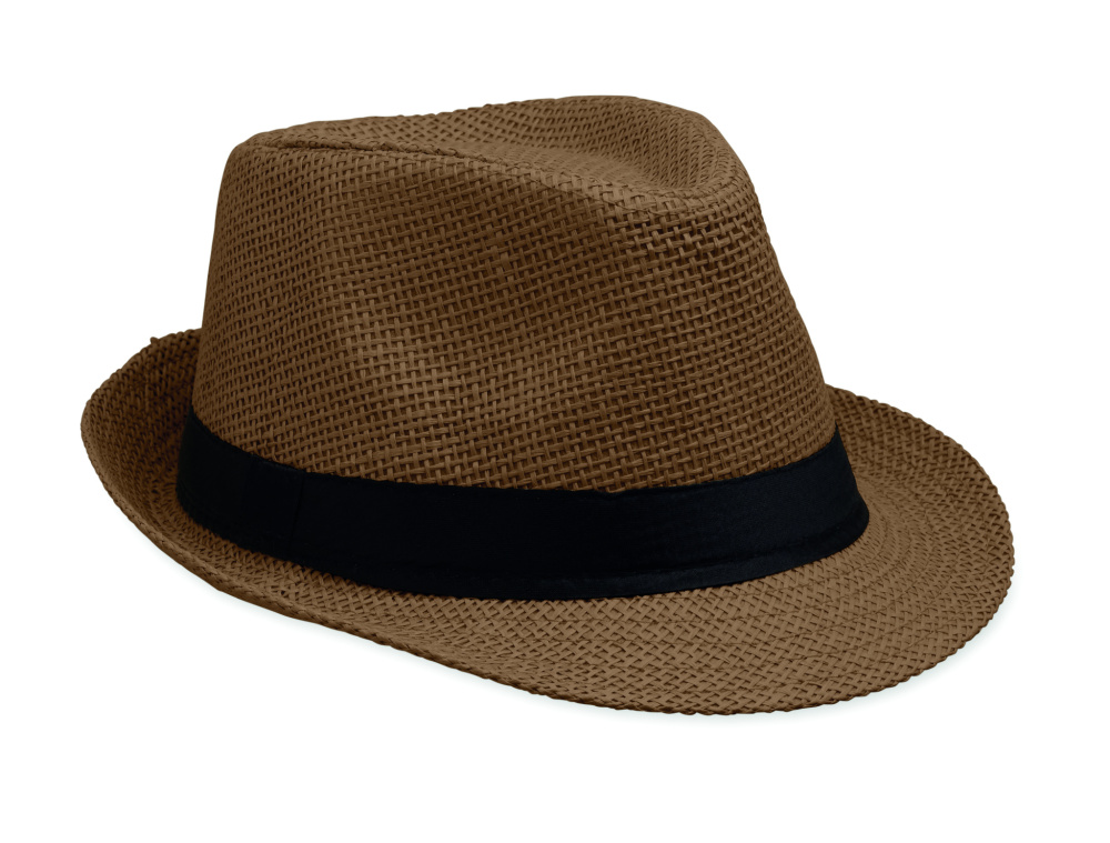 Logo trade mainoslahja ja liikelahja tuotekuva: Paperiolkihattu
