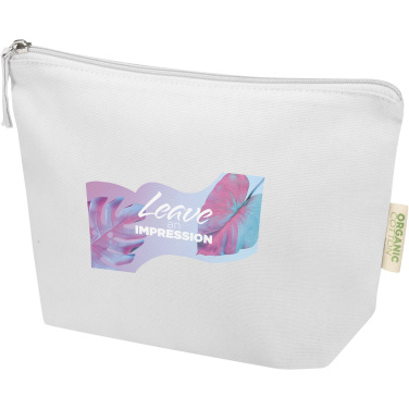 Logotrade mainoslahjat kuva: Odisha 180 g/m²:n OCS-sertifioitu toilettilaukku tilavuus 1 litra