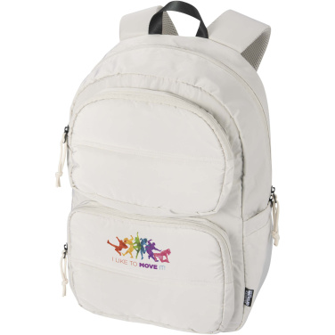 Logotrade liikelahja mainoslahja kuva: Puffer 15,6" tuuman GRS-kierrätetty reppu kannettavalle tietokoneelle, 18 L