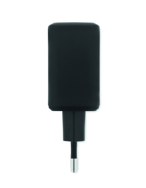 Logo trade liikelahjat tuotekuva: EU:n 2-napainen adapter/laturi