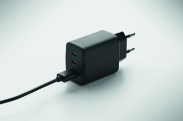 Logo trade liikelahja kuva: EU:n 2-napainen adapter/laturi