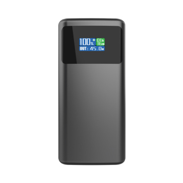 Logo trade mainoslahjat ja liikelahjat kuva: Quantum RCS PD45W nopea 10 000 mAh -varavirtalähde näytöllä