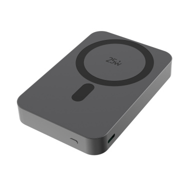 Logo trade mainoslahjat tuotekuva: Quantum ultra-nopea 10 000 mAh magneettinen 25 W powerbank.