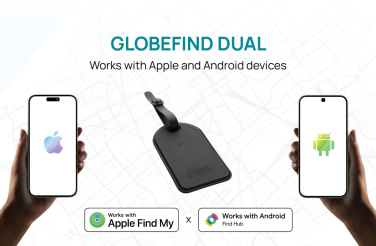 Logo trade liikelahjat tuotekuva: Globefind Dual RCS -älykäs matkatavaralappu