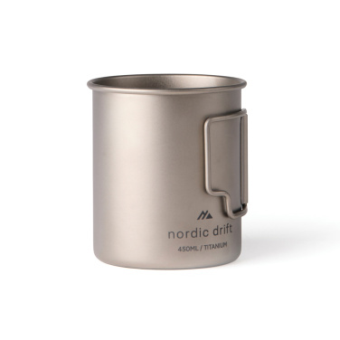 Logotrade liikelahja mainoslahja kuva: Nordic trail-ultrakevyt titaaninen muki 450ml