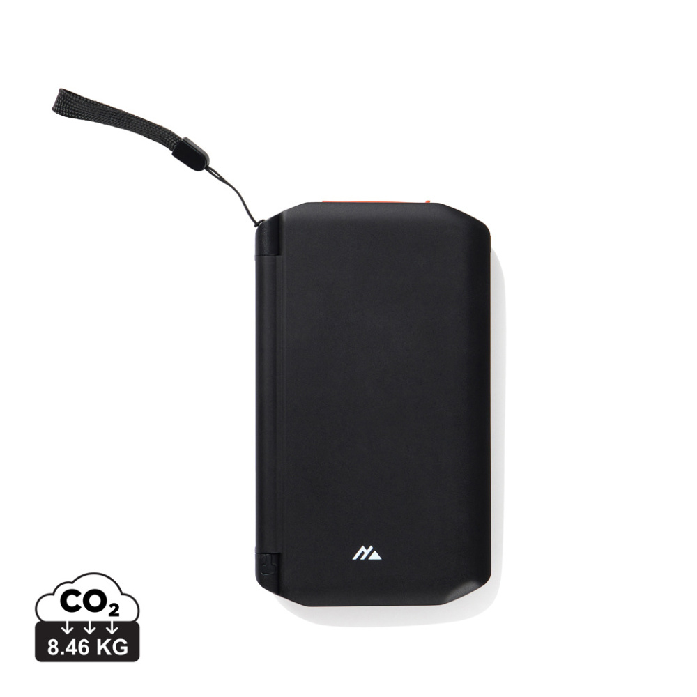 Logo trade mainostuote kuva: Nordic Drift Titan 10 000 mAh aurinkovirtapankki, 3 paneelia