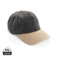 BEAU AWARE™ -puuvillatwill-lippalakki, 6-osainen, 270 g/m², musta