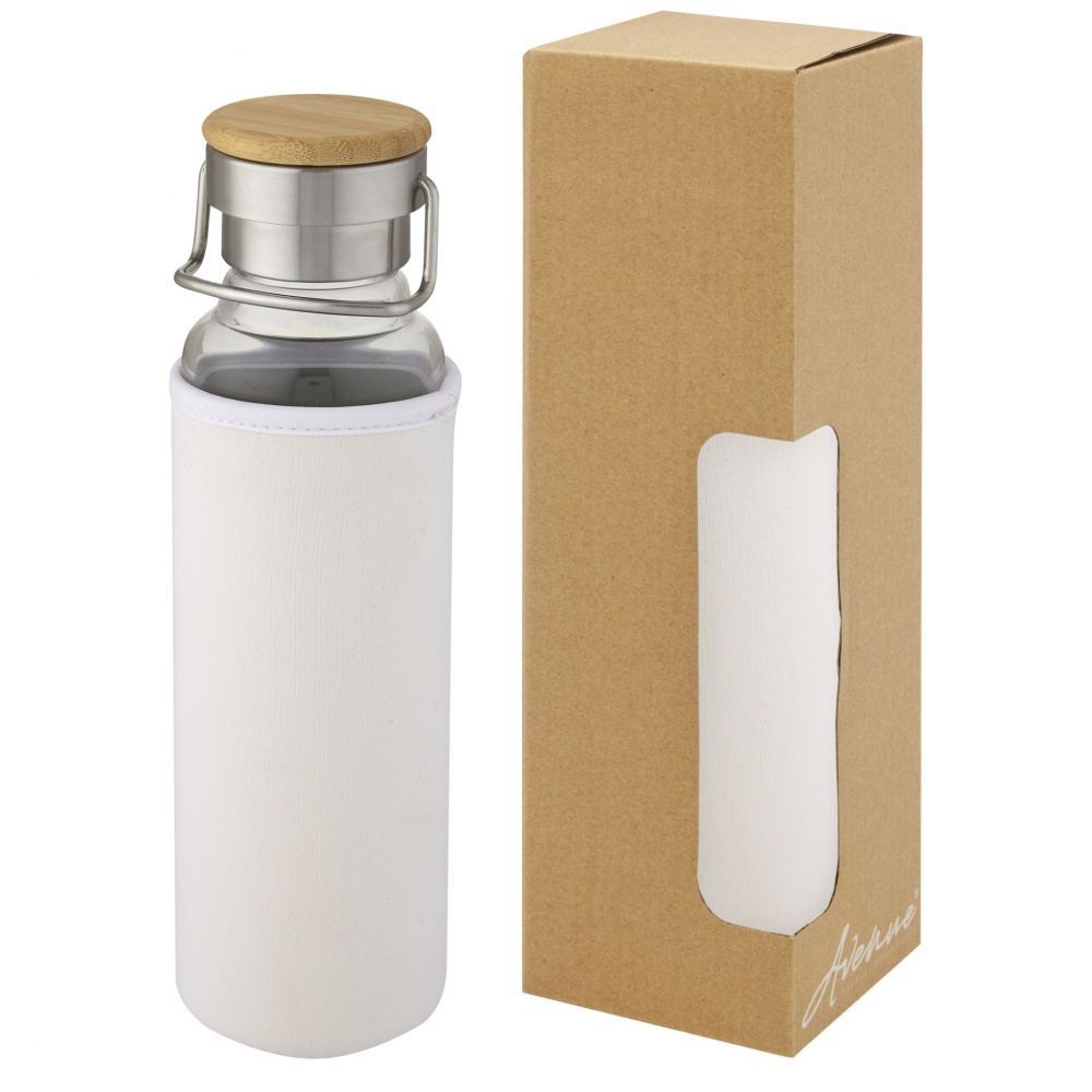 Logotrade reklaminiai produktai nuotrauka: Thor 660 ml stiklinis buteliukas su neopreno rankove