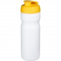 Baseline® Plus 650 ml sporta pudele ar pārslēdzamu vāku, Balts / Dzeltens