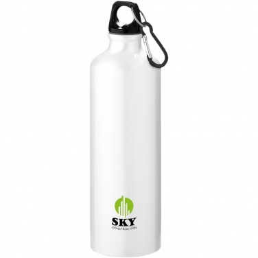 Logotrade korporatīvās dāvanas foto: Oregon 770 ml RCS sertificēta pārstrādāta alumīnija ūdens pudele ar karabīni