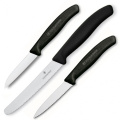 3 SwissClassic nažu komplekts Victorinox, melns