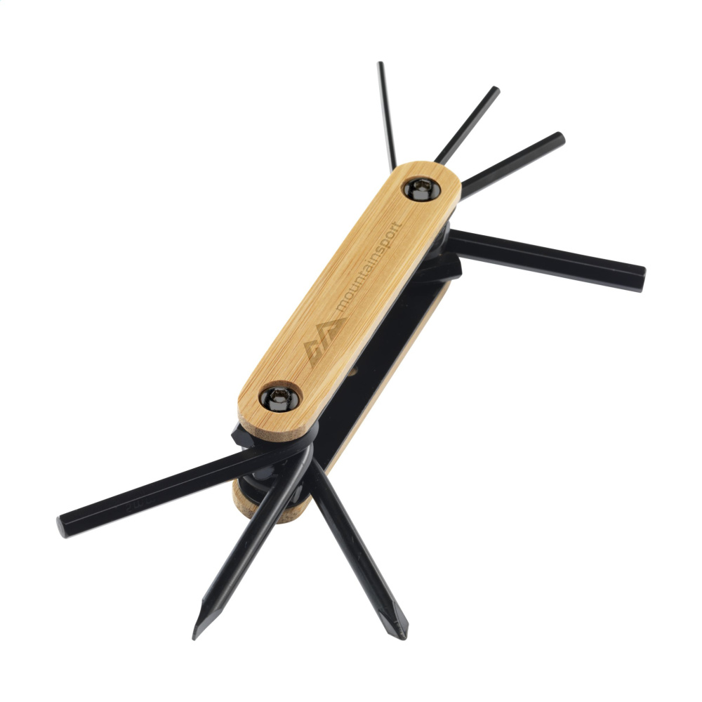 Logotrade ziemassvētku dāvanas foto: Bamboo Black Tool multiinstruments