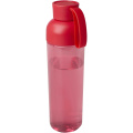 Apgaismojiet 600 ml RPET ūdens pudeli, Sarkans