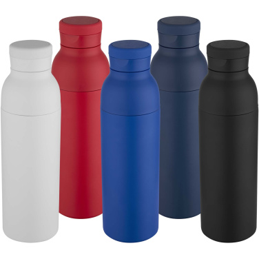 Logotrade biznesa dāvanas foto: Illuminate 650 ml RCS pārstrādāta nerūsējošā tērauda dubultsienu izolēta ūdens pudele