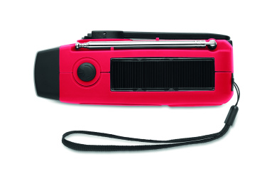 Logotrade biznesa dāvanas foto: Pārnēsājams radio SOS ar LED lukturīti