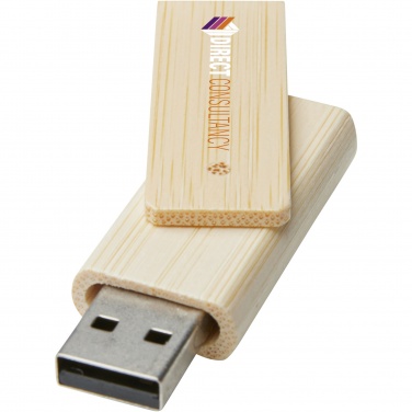 Логотрейд бизнес-подарки картинка: Rotate, USB-накопитель объемом 16 ГБ из бамбука