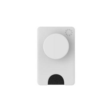 Лого трейд бизнес-подарки фото: Держатель для карт PopSockets® PopWallet+ с PopGrip