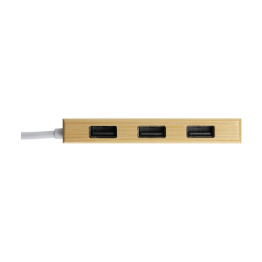 Логотрейд pекламные продукты картинка: Бамбуковый USB-концентратор