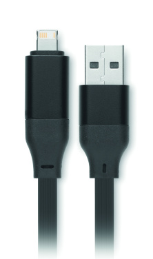 Логотрейд pекламные продукты картинка: 60W cable keyring recycled ABS