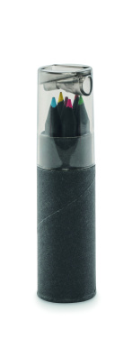 Логотрейд pекламные продукты картинка: 6 black colouring pencils