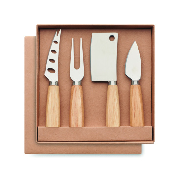 Логотрейд бизнес-подарки картинка: Set of 4 cheese knives
