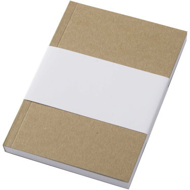 Логотрейд pекламные подарки картинка: Novella Austen блокнот формата А6 из переработанной крафт-бумаги в мягкой обложке - 100 листов