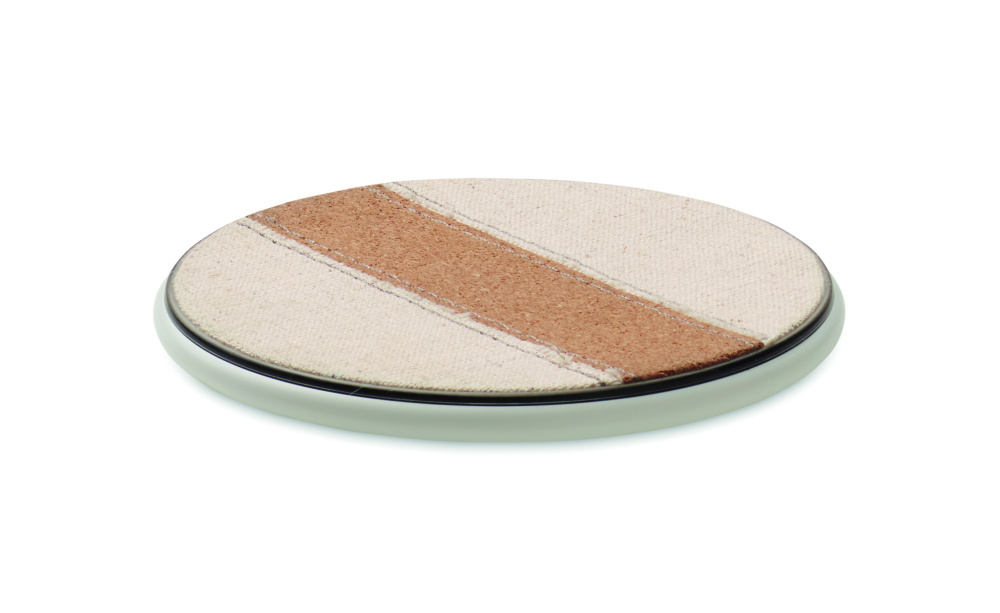 Лого трейд pекламные продукты фото: Cork wireless charger 15W