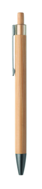 Лого трейд pекламные подарки фото: Push button bamboo pen