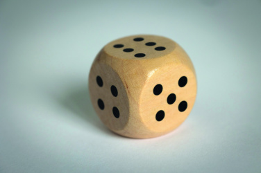 Логотрейд бизнес-подарки картинка: Schima wooden dice 3cm dia