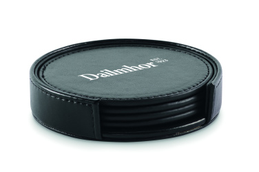 Логотрейд бизнес-подарки картинка: Set of 4 PU coasters