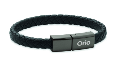 Лого трейд pекламные подарки фото: Braided bracelet cable type-C
