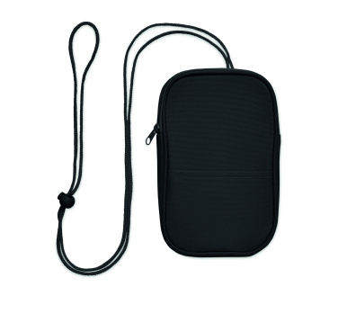 Лого трейд бизнес-подарки фото: RPET cross body travel pouch