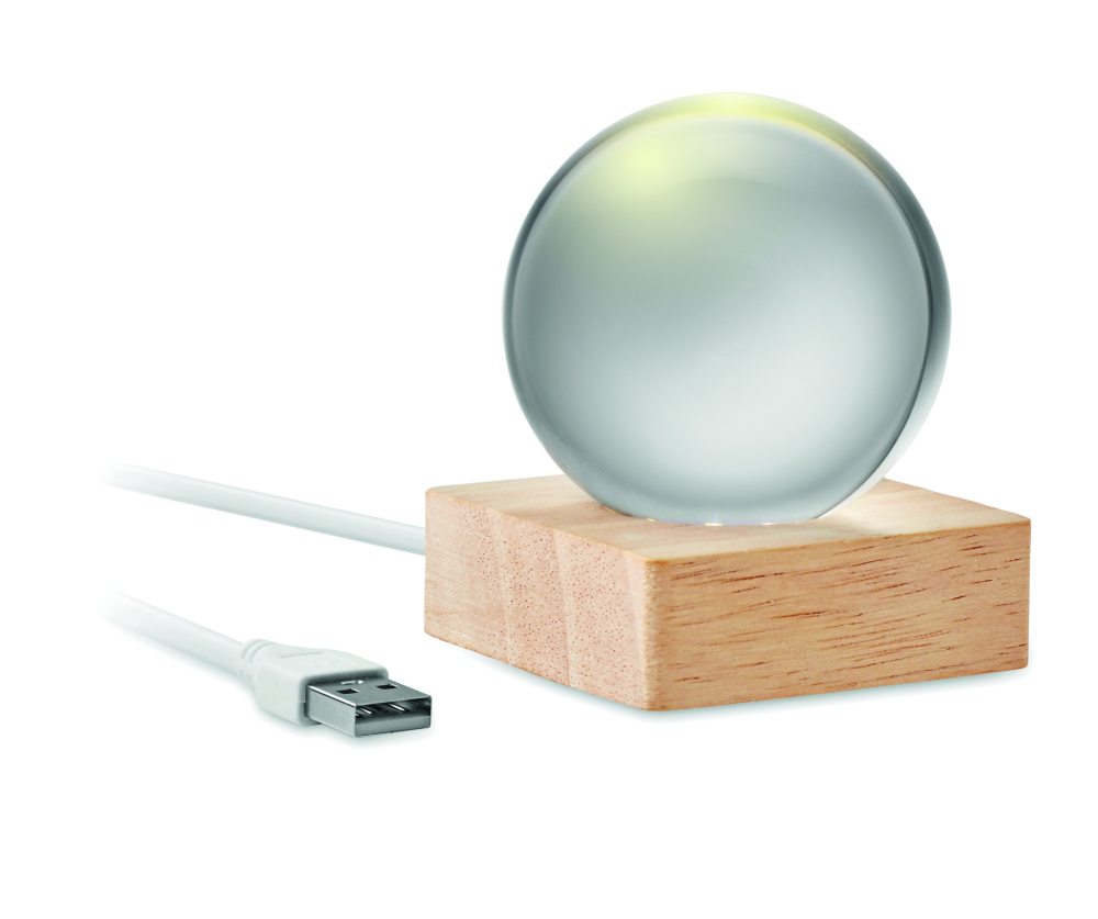 Логотрейд pекламные подарки картинка: LED glass ball